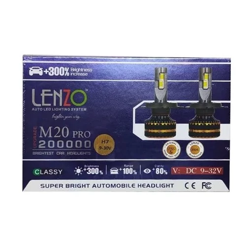 هدلایت خودروبرندلنزومدل m20plus مناسب برای همه ی خودروها