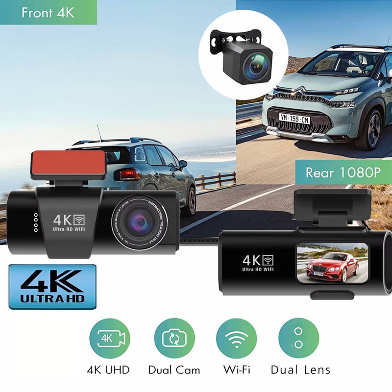 دوربین فیلمبرداری ثبت وقایع خودرو مدل OK309-4K-WiFi