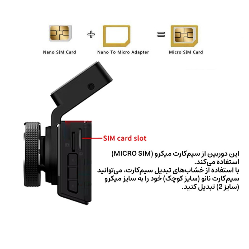 دوربین ثبت وقایع خودرو اتوویژن مدل P83 4G WiFi به همراه دوربین عقب