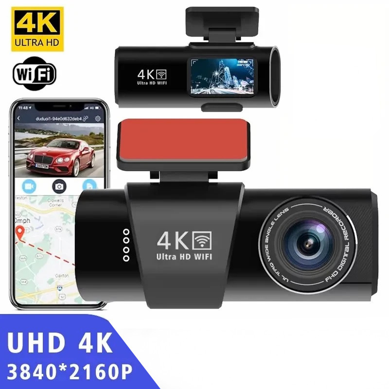 دوربین ثبت وقایع خودرو اتوویژن مدل OK309-K-GPS همراه با کیت برق مستقیم و GPS اکسترنال